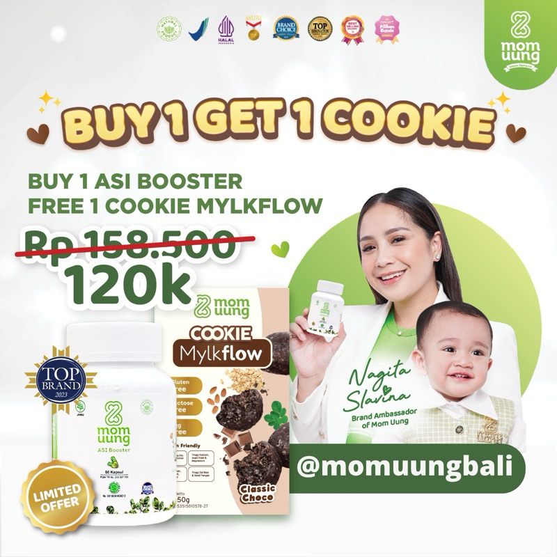 Jual Buy Get Mom Uung Bali Asi Booster Kapsul Free Cookie