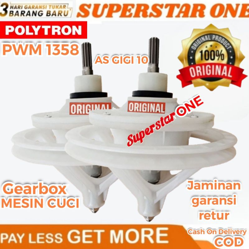 Jual Gearbox Girbox GIGI 10 Mesin Cuci 2 Tabung Polytron PWM 1358