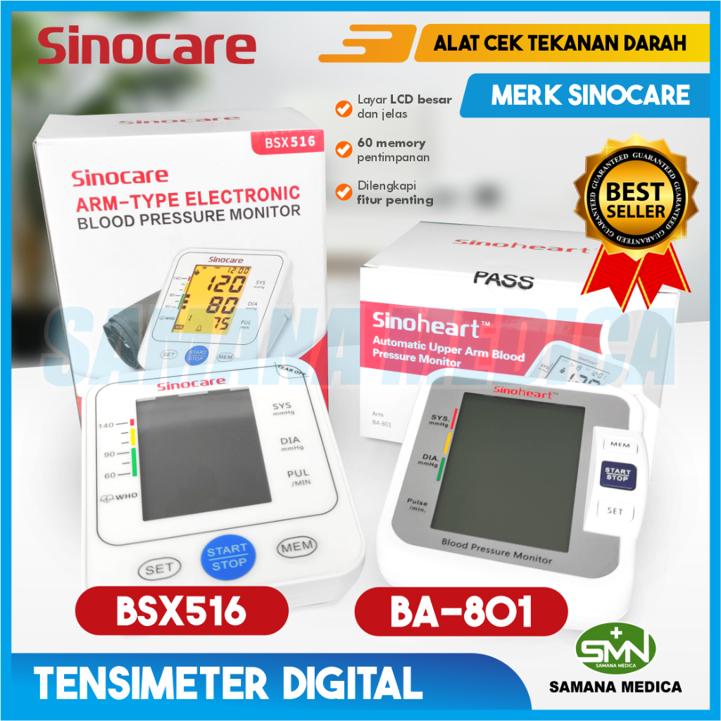 Jual Tensimeter Digital Dengan Suara Bahasa Indonesia Sinocare