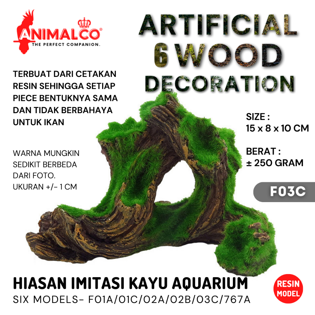 Jual Kayu Imitasi Moss Aquascape Hiasan Aquarium Tenggelam Dekorasi