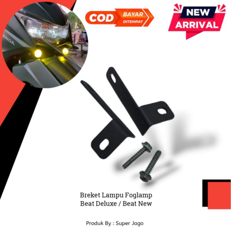 Jual COD Breket Foglamp Beat Deluxe Breket Dudukan Lampu Tembak D2