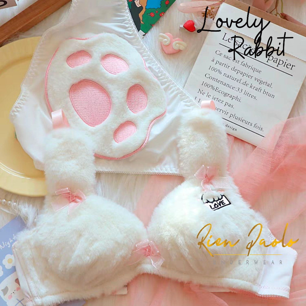 Jual Premium Bra BH Celana Dalam CD Tanpa Kawat Set Sexy Hot Cosplay