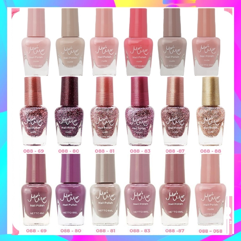 Jual Marimar Nail Polish Colours Nude Shopee Indonesia