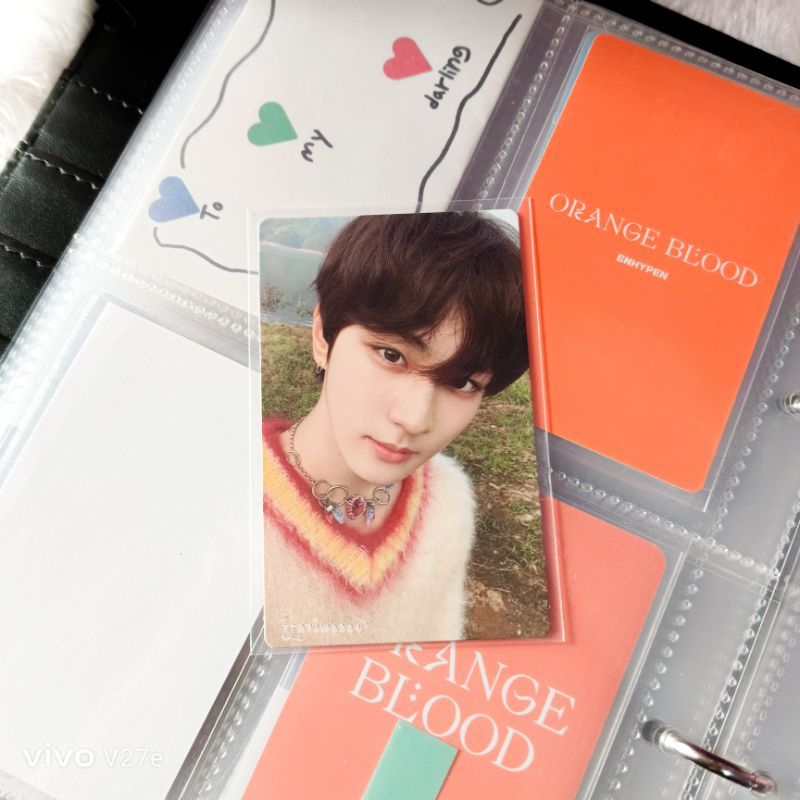 Jual BOOKED PHOTOCARD JUNGWON ENHYPEN ENGENE VER ORANGE BLOOD