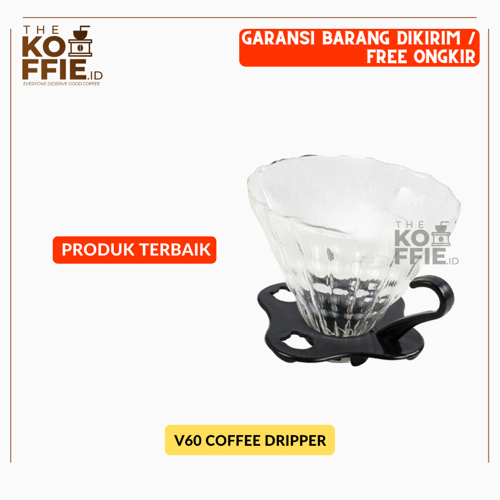 Jual Wadah Filter Kopi Kaca V Reusable Coffee Dripper Cups