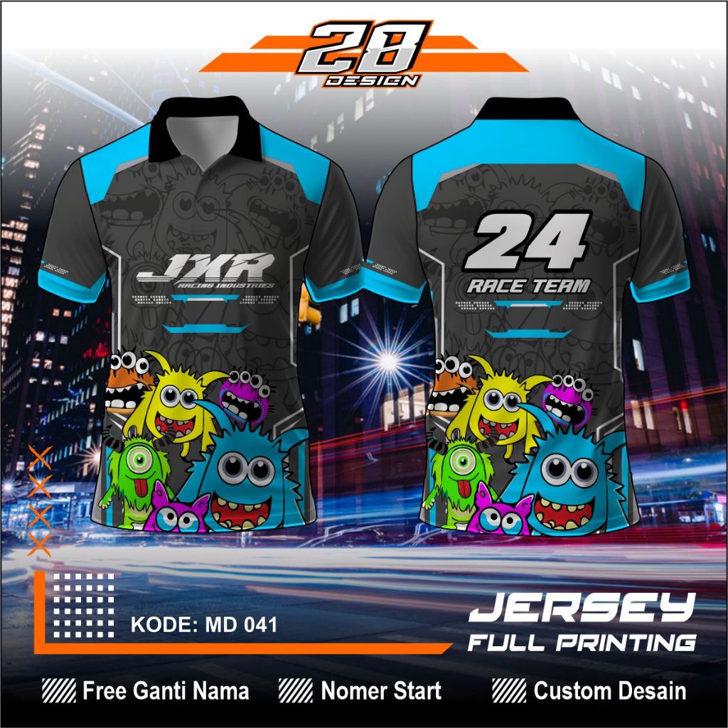 Jual Jersey Racing Printing Baju Balap Printing Custom Desain