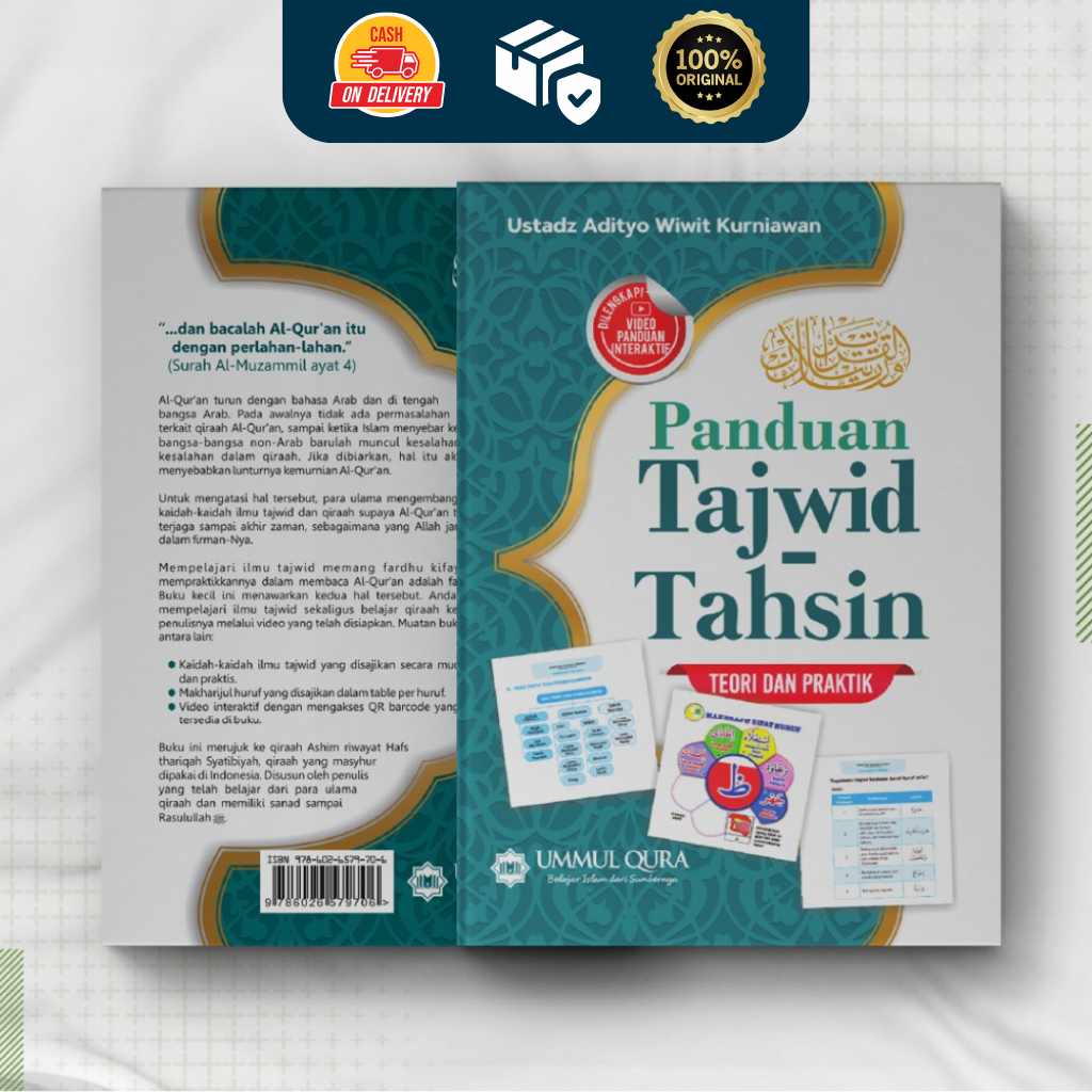 Jual Buku Panduan Tajwid Tahsin Teori Praktik Panduan Tajwid