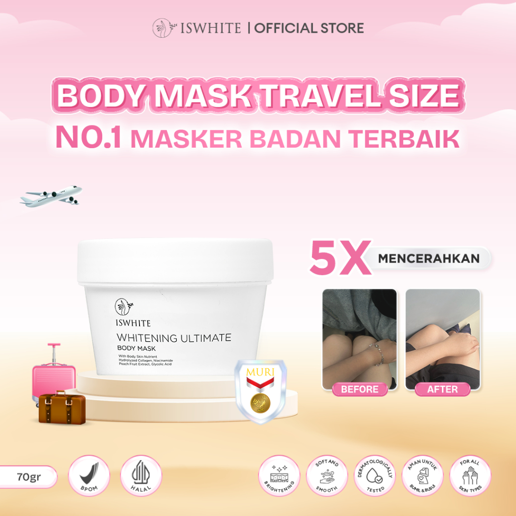 Jual ISWHITE Whitening Ultimate Body Mask Travel Size 70g Shopee