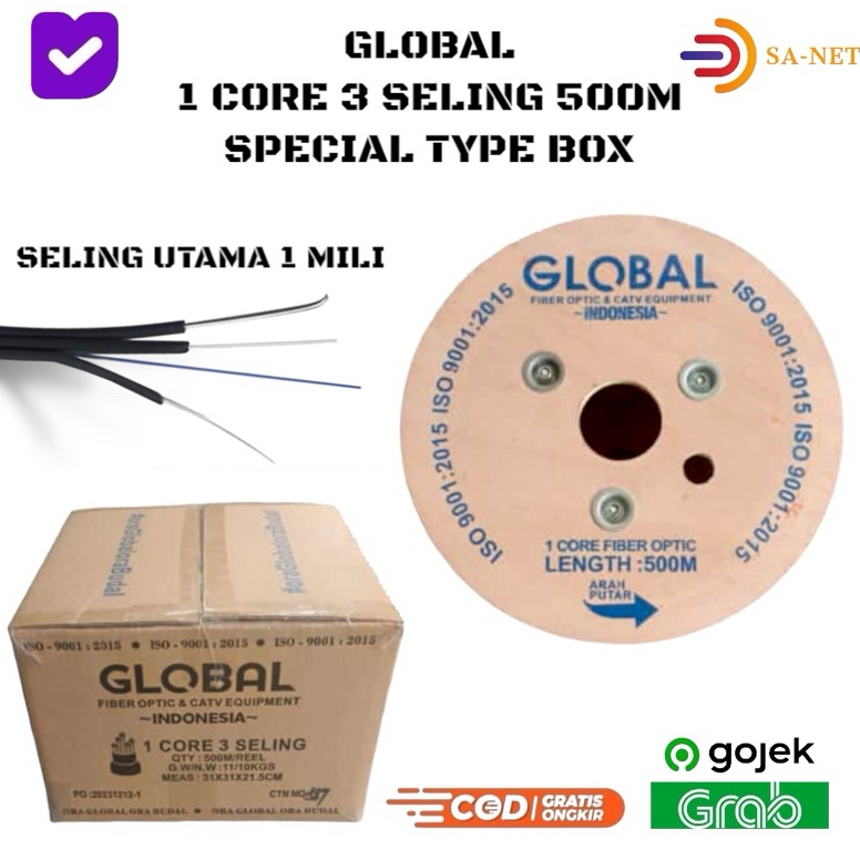 Jual Kode C P Global Core Seling M Kabel Fo Fiber Optic Dropcore