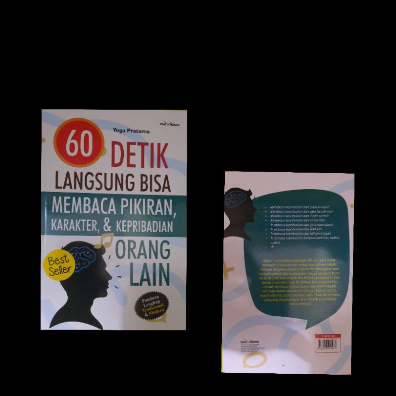 Jual BUKU 60 DETIK LANGSUNG BISA MEMBACA PIKIRAN KARAKTER DAN