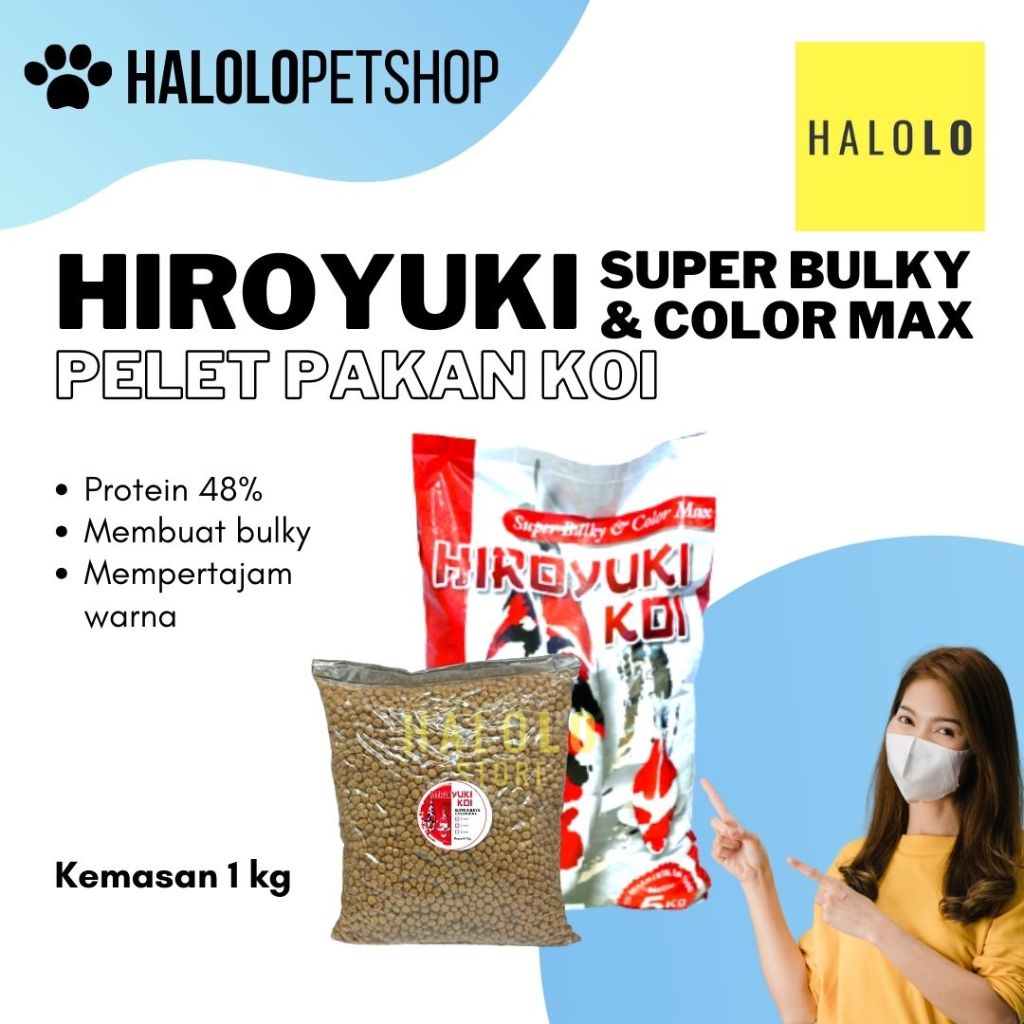 Jual Pakan Koi Hiroyuki Super Bulky Color Max Protein Tinggi Kemasan