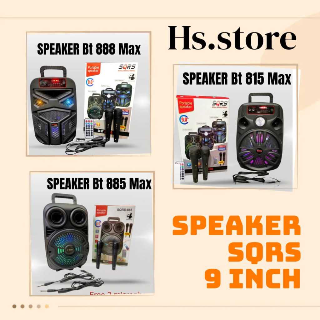 Jual Promo Speaker Sqrs Inch Speaker Super Bass Free