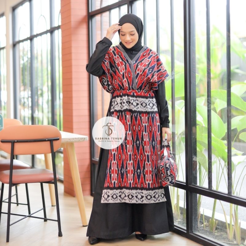 Jual Sabrina Tenun Kynara Outer Tenun Ada Empat Pilihan Motif