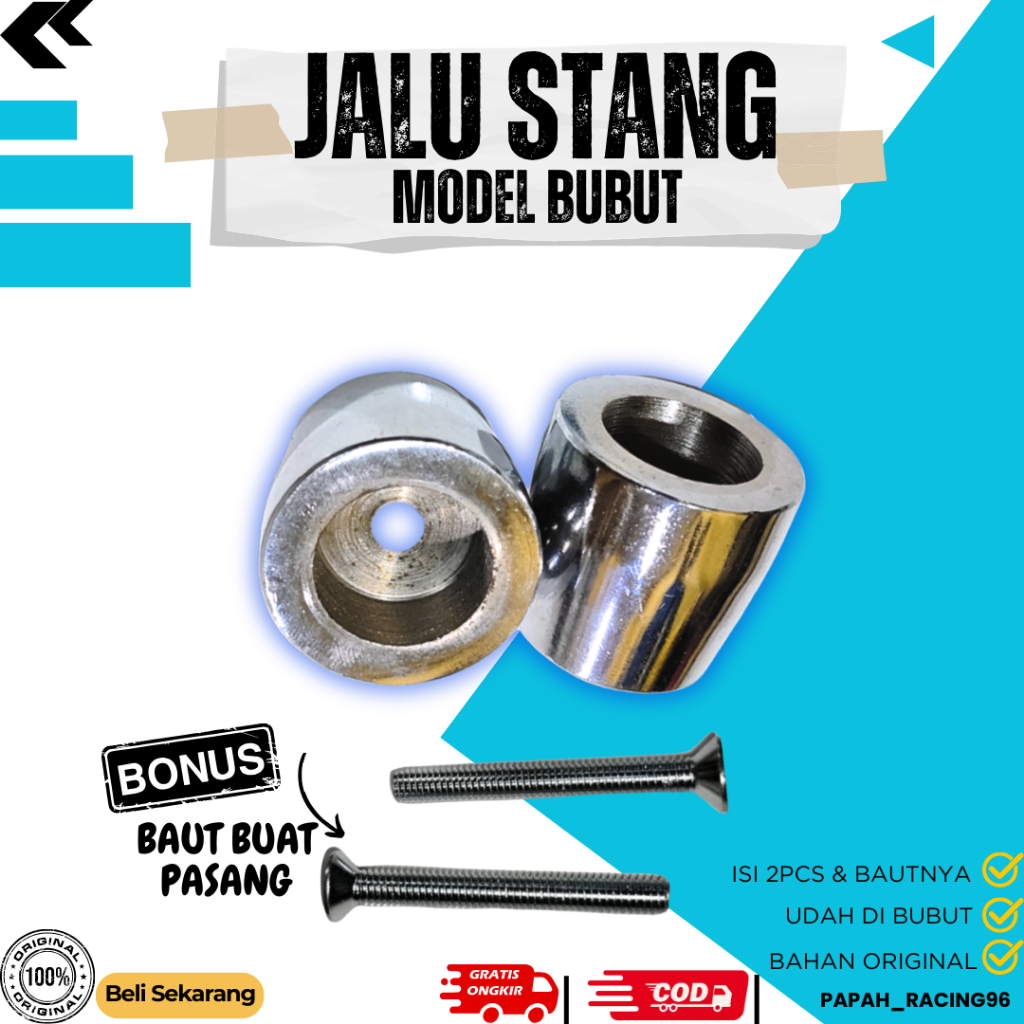 Jual Jalu Bubut Stang Pcx Chromee Bandul Stir Bubutan Universal