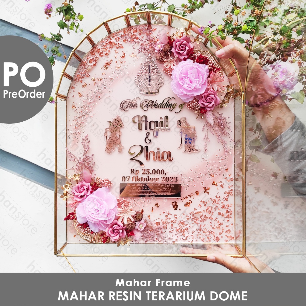 Jual Po Frame Mahar Resin Terarium Dome X X Cm Custom