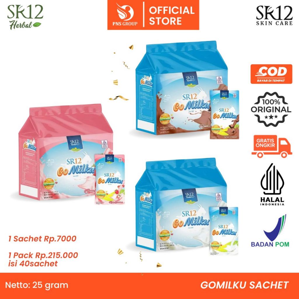 Jual Sr Susu Gomilku Sachet Saset Asli Original Bpom Terpercaya