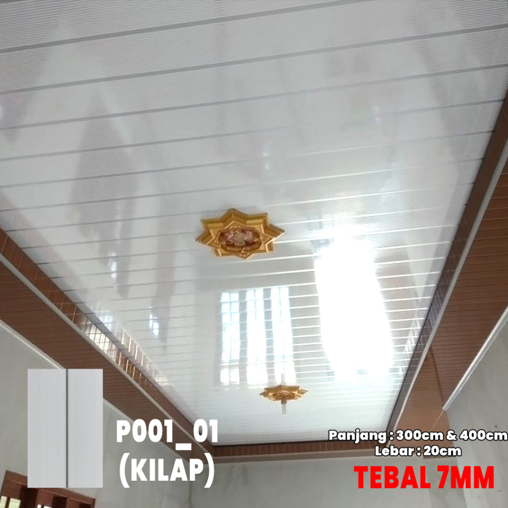 Jual Plafon PVC Serat Kayu Minimalis Mewah Dan Murah Shopee Indonesia