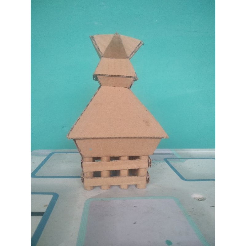 Jual Prakarya Miniatur Rumah Adat Batak Karo Dari Kardus Shopee Indonesia