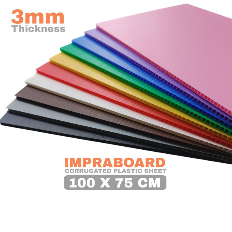 Jual Infraboard Impraboard 3mm 100x75 Cm 75x100 Cm 100 X 75 Cm PP