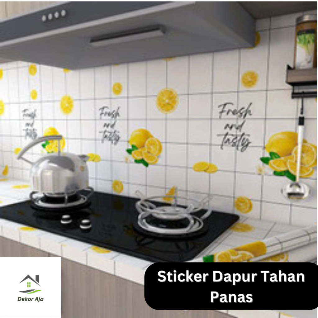 Jual Wall Sticker Dapur Anti Air Sticker Dinding Minyak 60Cm X 3M