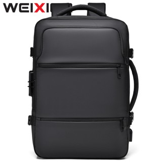 Jual WEIXIER B693 Tas Punggung Pria Ransel Laptop Expandable USB Port