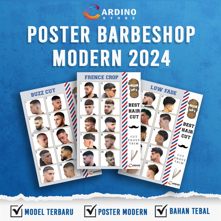 Jual Poster Pangkas Potong Rambut Terbaru Poster Barbershop