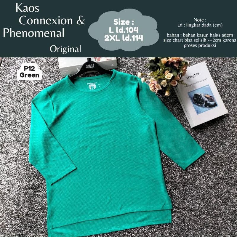 Jual SS Kaos Phenomenal Polos Lengan Panjang Wanita Kaos Phenomenal