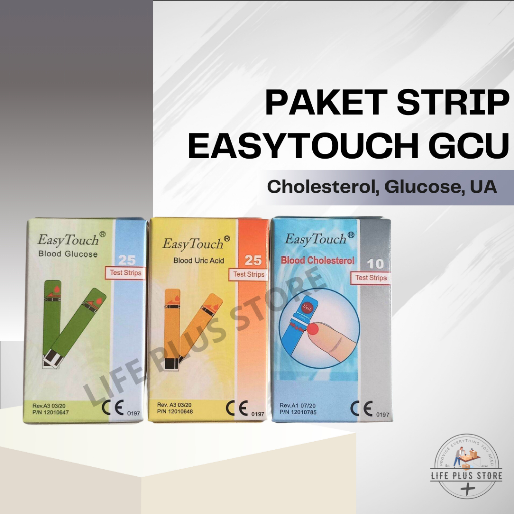 Jual Paket Strip Easytouch GCU Refill Easy Touch Gula Kolesterol