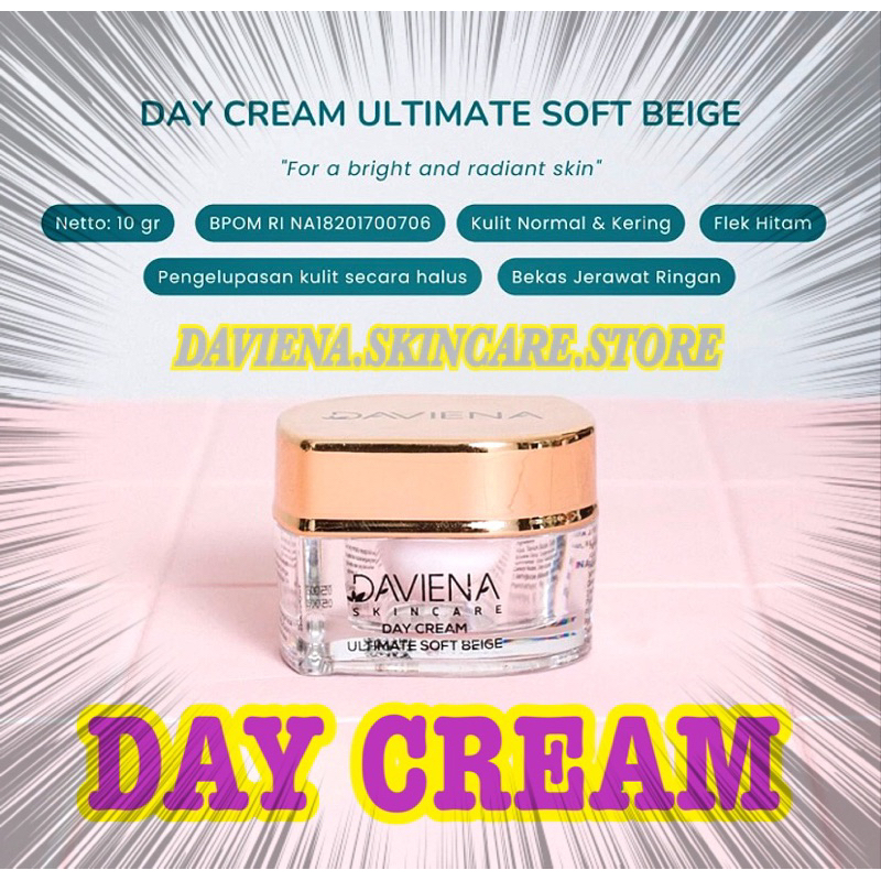 Jual Day Cream Daviena All Variant Gold Glow Acne Shopee Indonesia