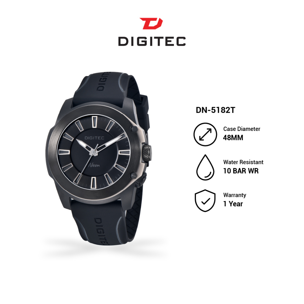 Jual Jam Tangan Pria Original Digitec Neon Analog Sport Karet