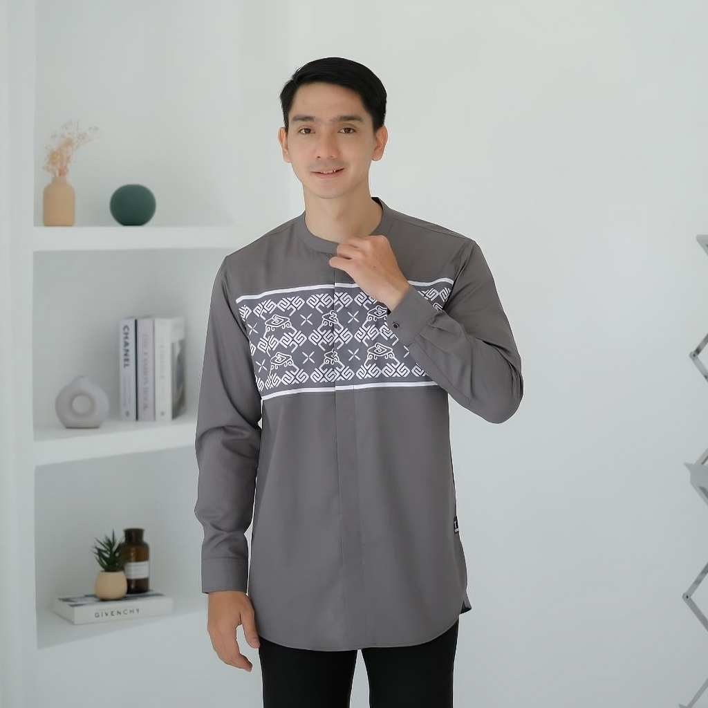 Jual Kemeja Kemko Baju Koko Kurta Pakistan Pakaian Muslim Pria Motif