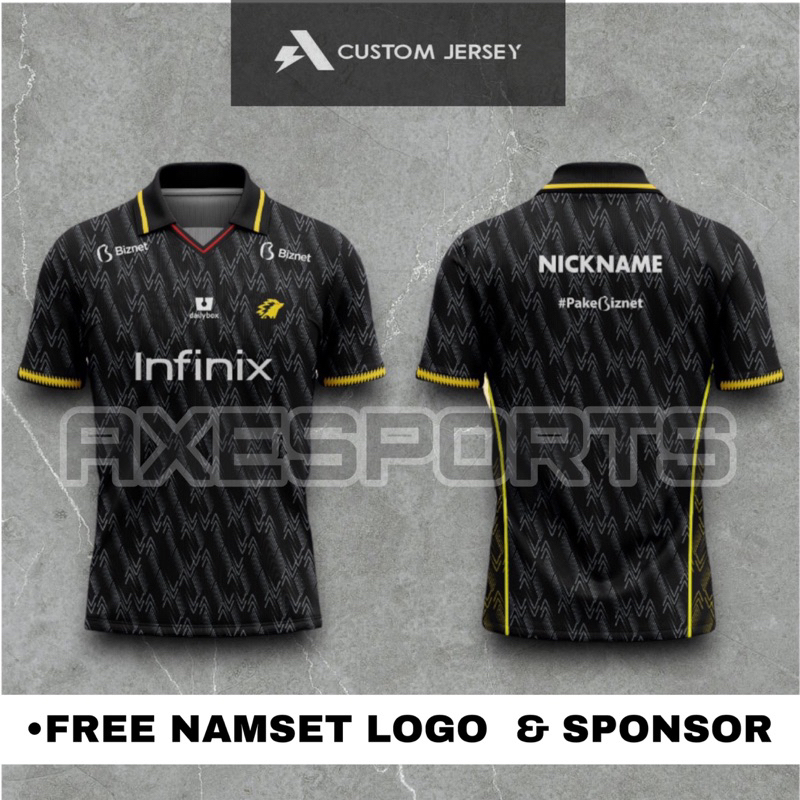 Jual Jersey Onic Mpl S Hitam Full Printing Free Request Nama Logo