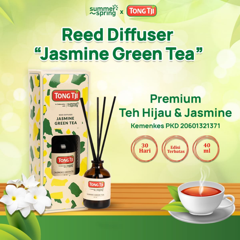 Jual Reed Diffuser Jasmine Green Tea SummerSpring X Tong Tji