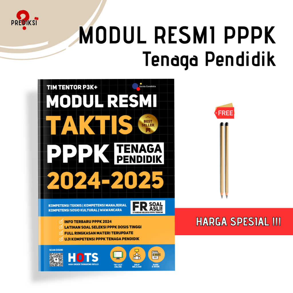 Jual BUKU PPPK 2024 2025 MODUL RESMI TAKTIS PPPK TENAGA PENDIDIK 2024