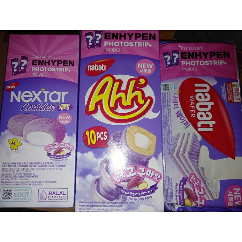 Jual Nabati X Enhypen Korean Goguma Nextar Ahh Wafer Dapat Freebies