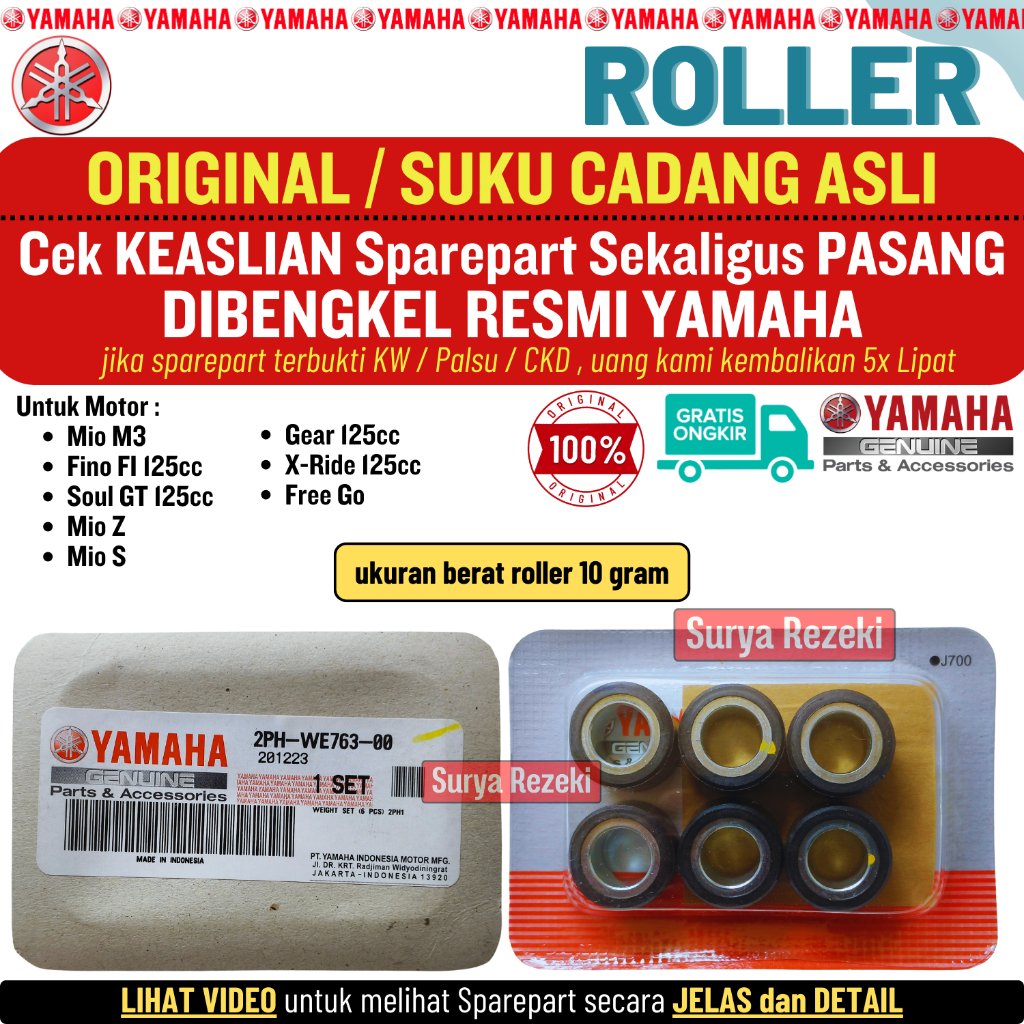 Jual Roller Mio M Z S Gear Freego Soul Gt Xride Fino Fi Original