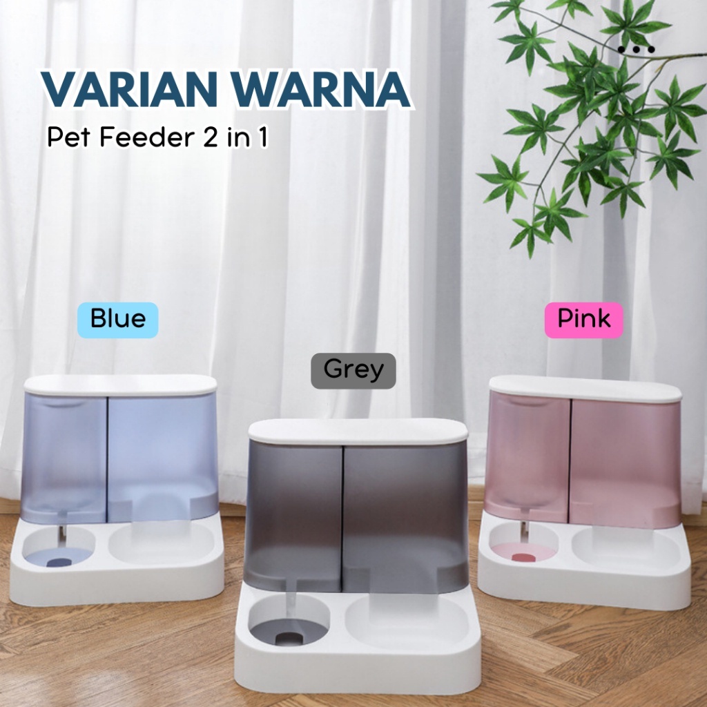 Jual Pet Automatic Feeder Food Water Pet Dispenser Tempat Makan