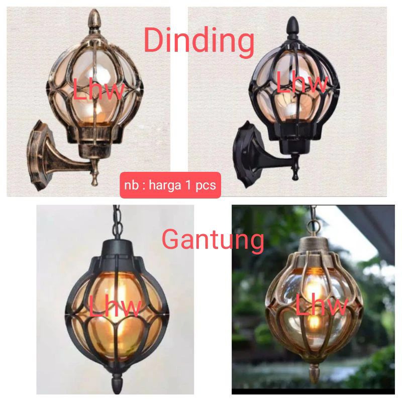 Jual Lampu Hias Gantung Dinding Klasik Outdoor Indoor Dekorasi