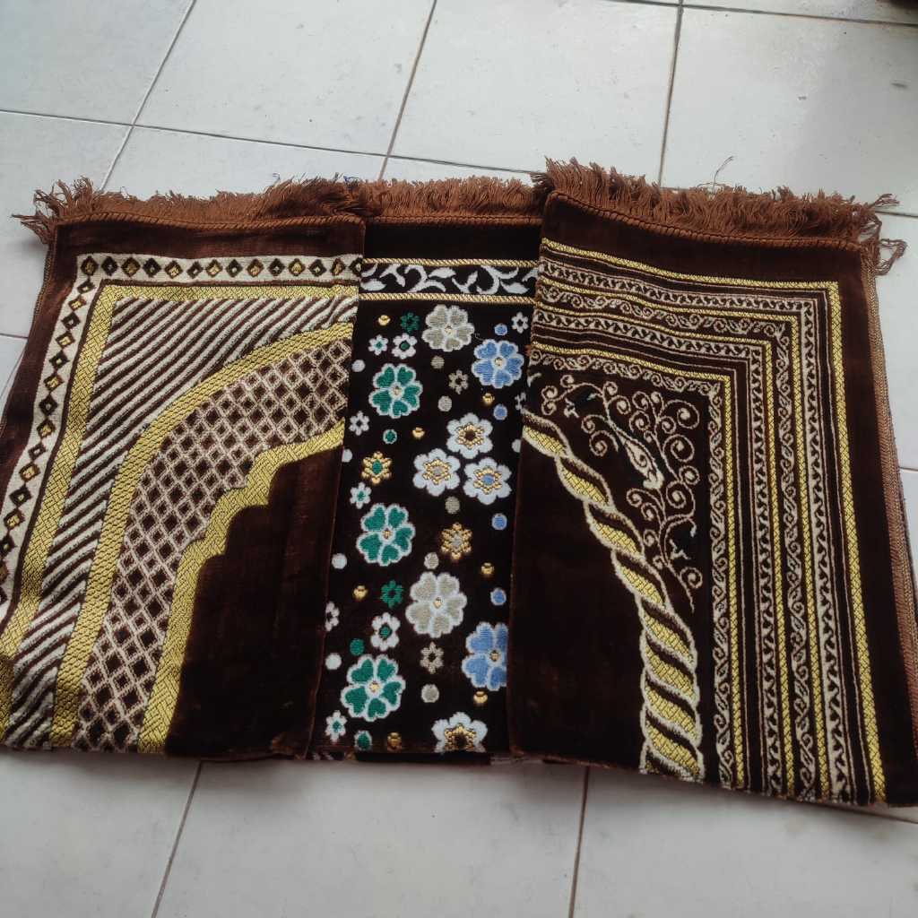 Jual Sajadah Turki Beludru Halus Tebal PREMIUM MARHABA Warna Size 110 X