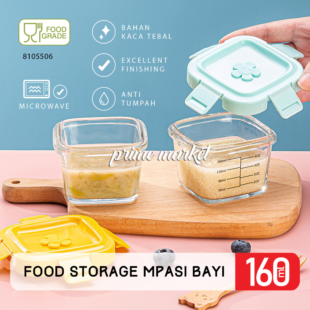 Jual Kotak Makan Kaca Borosilicate Mpasi Kotak Penyimpanan Makanan