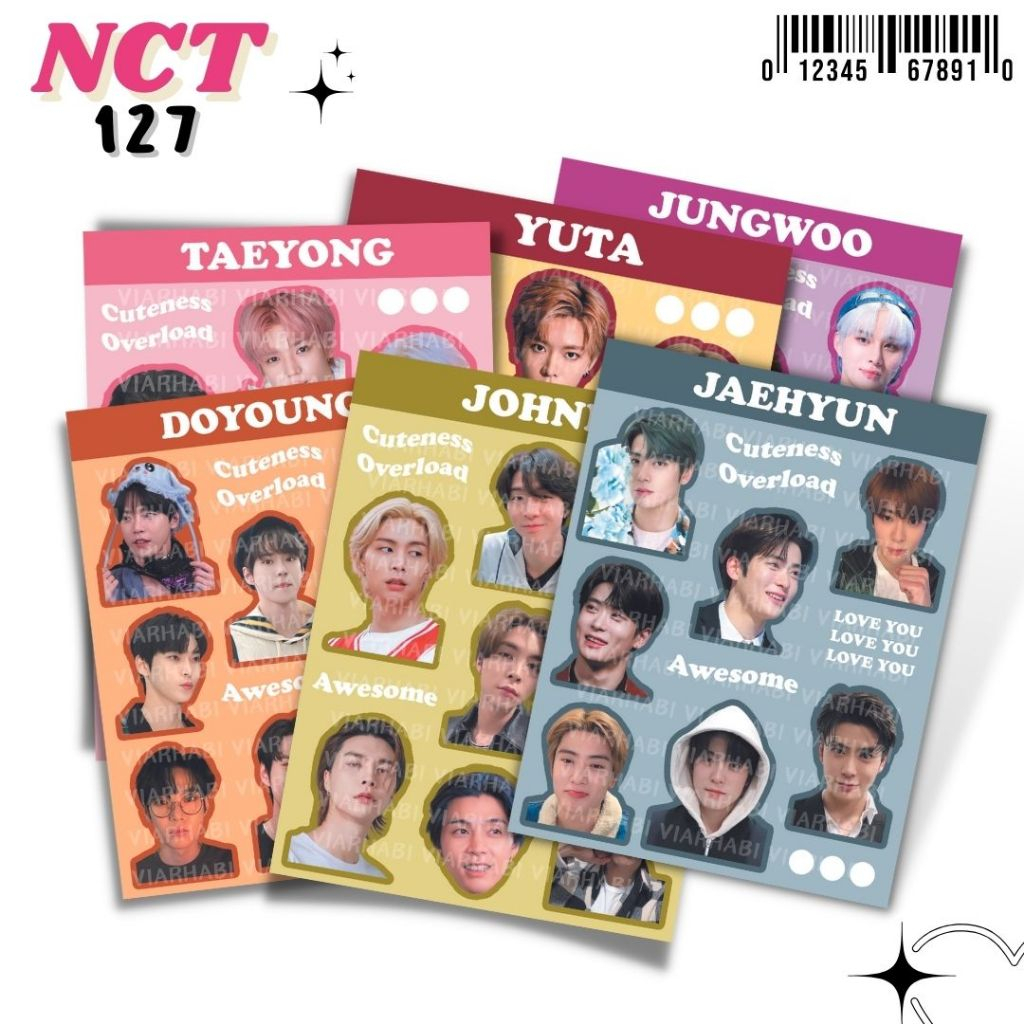 Jual Ready Stock Stiker Nct Uncut Colorful Edition Stiker Kpop