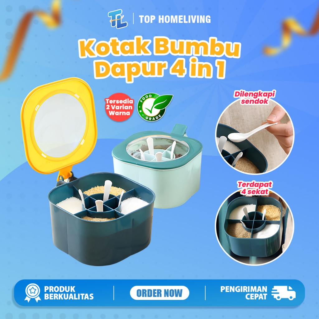 Jual Tempat Bumbu Sekat Kotak Bumbu In Tempat Bumbu Dapur