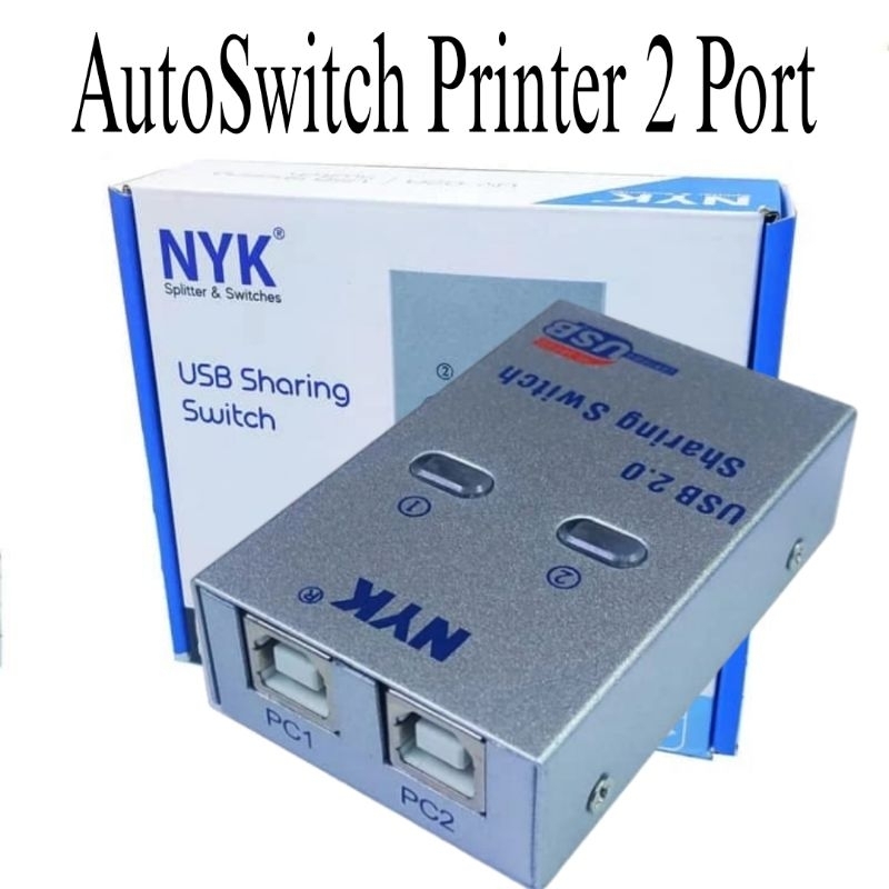 Jual Auto Switch USB Printer 2port 2 Port Sharing 2 Cabang Kabel