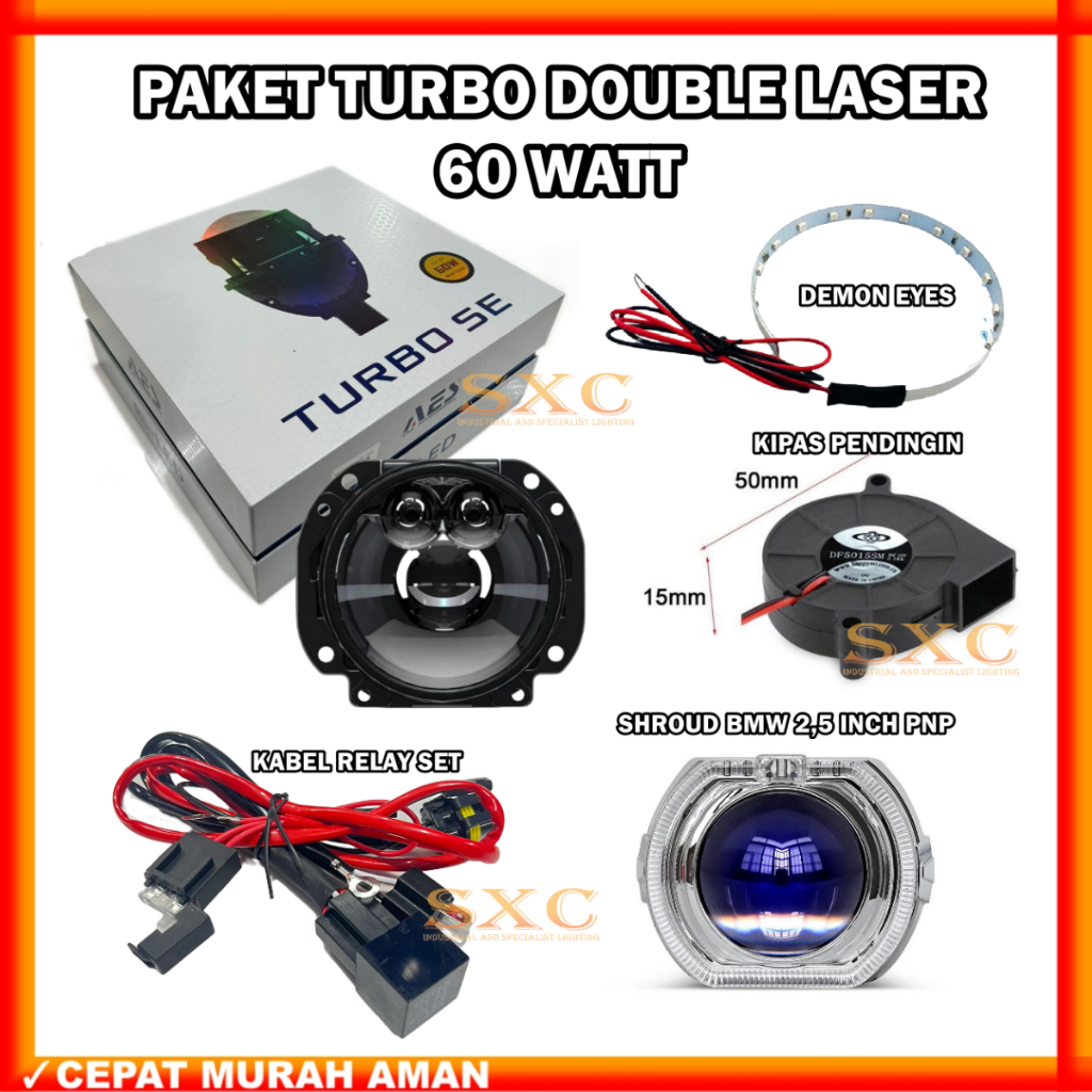 Jual Paket Combo Hemat Biled Turbo Se Laser Watt Original Biled Wst