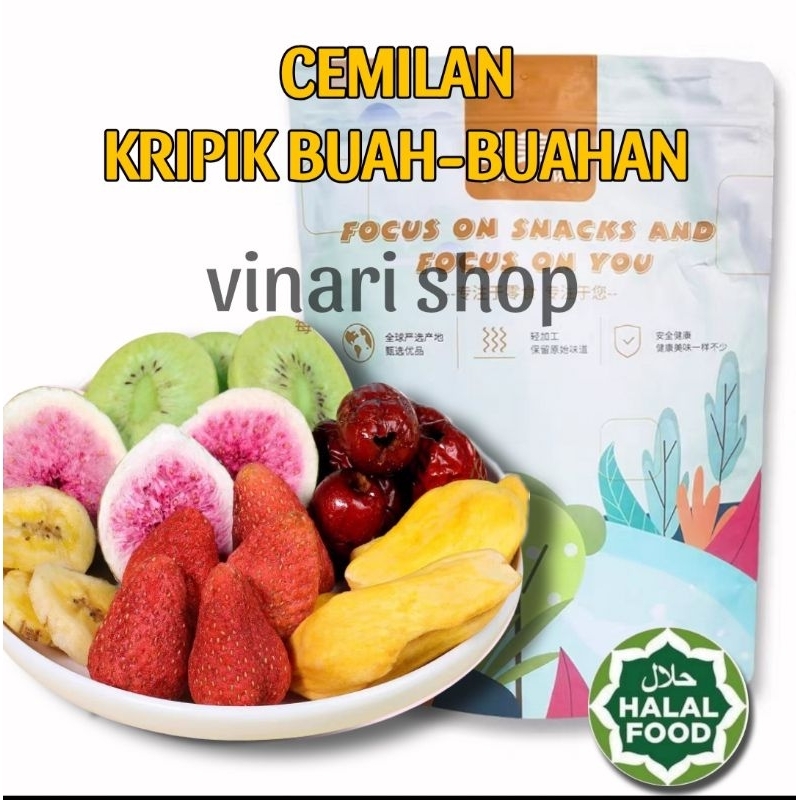 Jual Halal Cemilan Snack Buah Kering Snack Krupuk Buah Kering Gurih