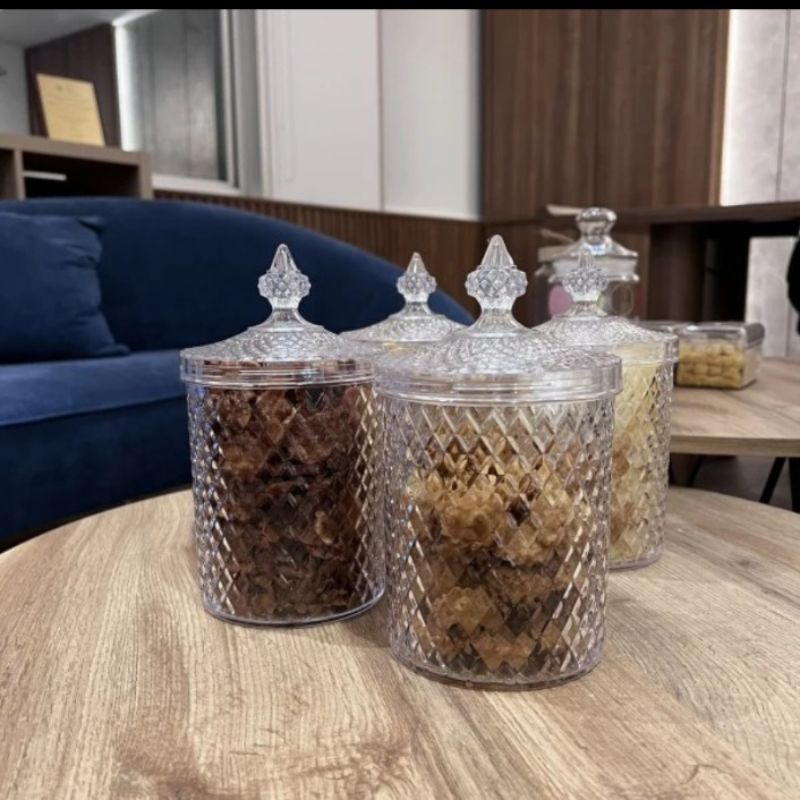 Jual Toples Lebaran Toples Cantik Model Crystal Akrilik Toples Kue