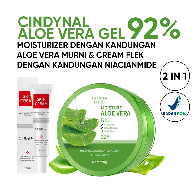 Jual Bpom Cindynal Paket Perawatan Wajah Glowing Aloe Vera Soothing