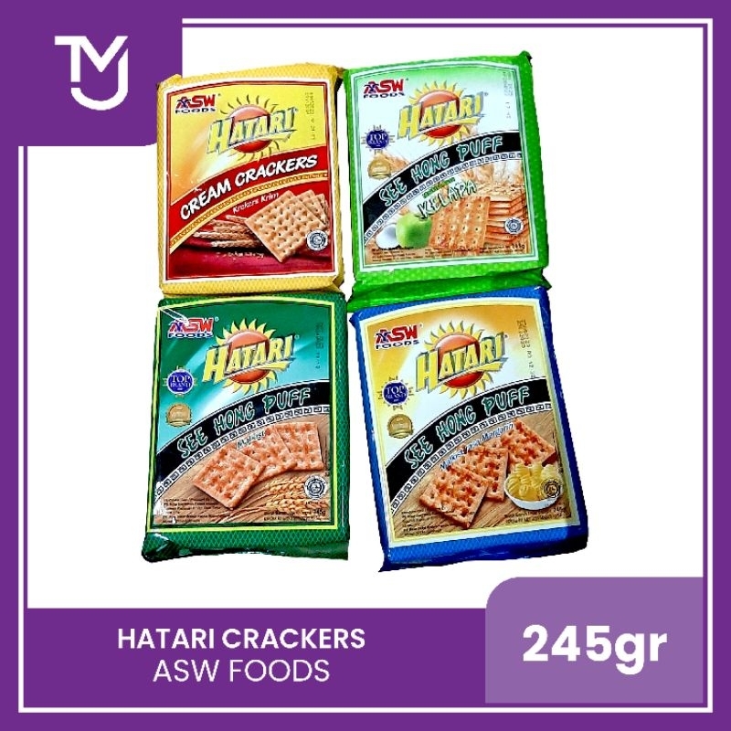 Jual Biskuit Hatari Malkist Crackers See Hong Puff 245gr Rasa Margarin