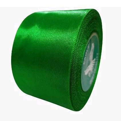 Jual Pita Satin Hijau Daun Ukuran Inch Cm Per Roll Shopee Indonesia