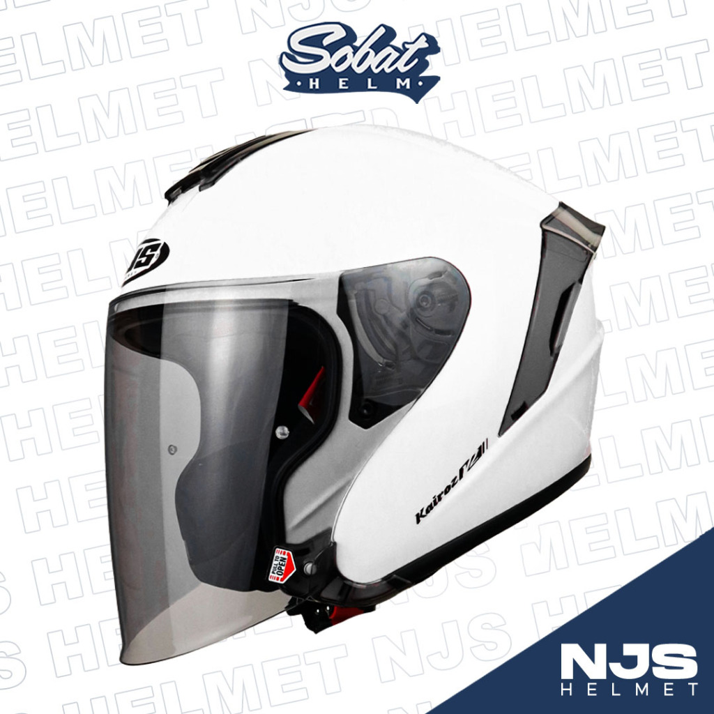 Jual Helm Njs Kairoz V Solid Helm Half Face Sni Shopee Indonesia